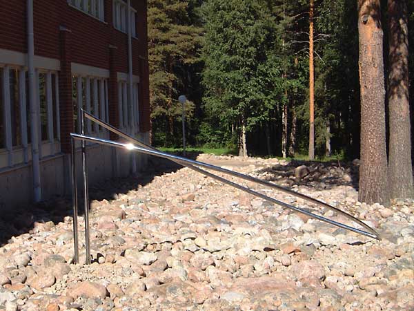 sculptures at Rovaniemi University in Finland - Kari Huhtamo Art Foundation